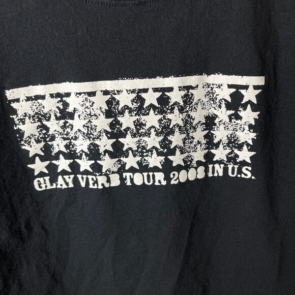 2008 Vintage Y2K Glay Verb Tour T Shirt Adult Black Large L Japanese Rock Band - Picture 7 of 16